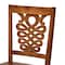 Baxton Studio Gervais Modern and Contemporary Transitional Walnut Brown Finished Wood 2-Piece Dining Chair Set 178-11383-Zoro - alternate 4